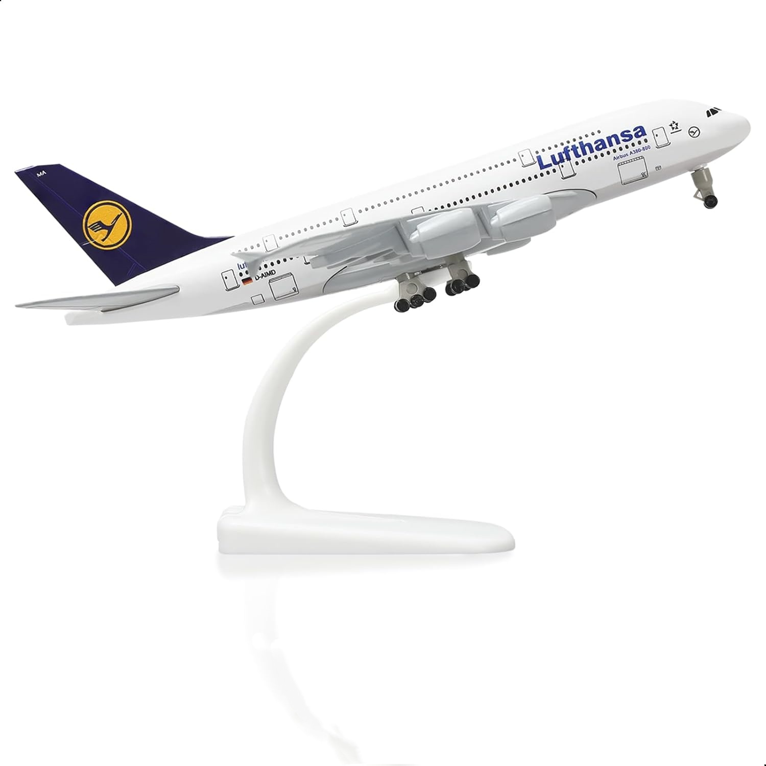 Model Airplane Plastic - Aviões de brinquedo a380 alemão 1/300