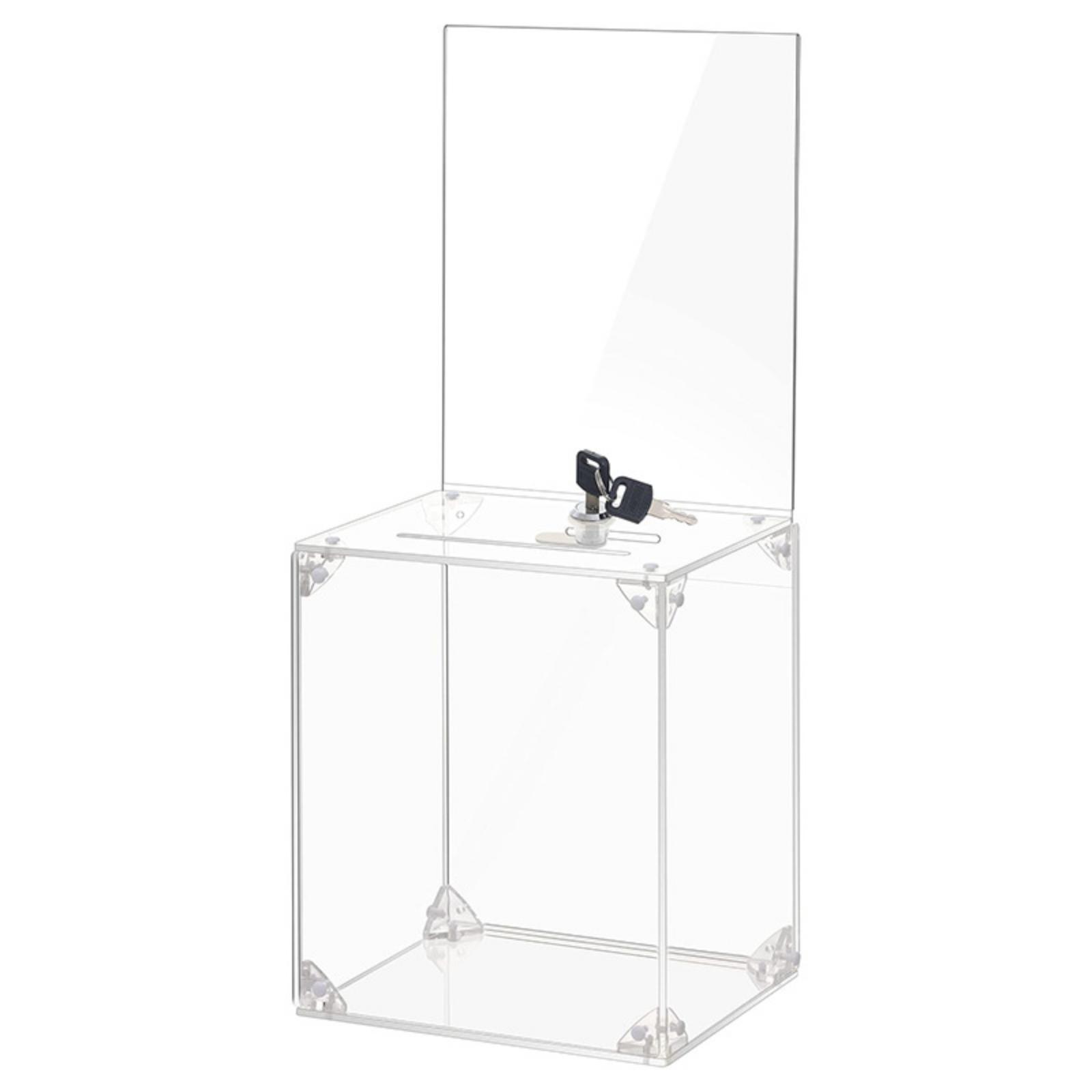 Display Case Acrylic - Caixa de doações em acrílico com