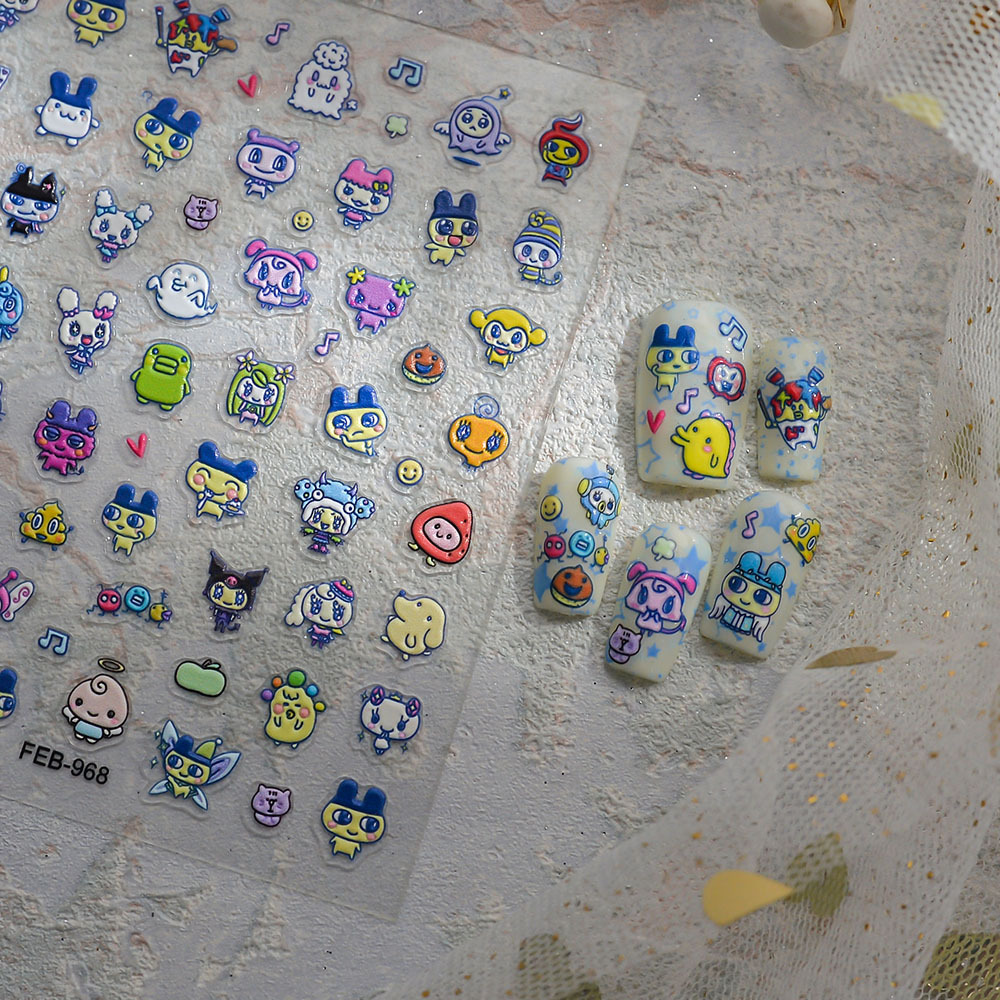 Novos Adesivos de Unha Tamagot - Bandai Model Tamagotchi avaliação e preço