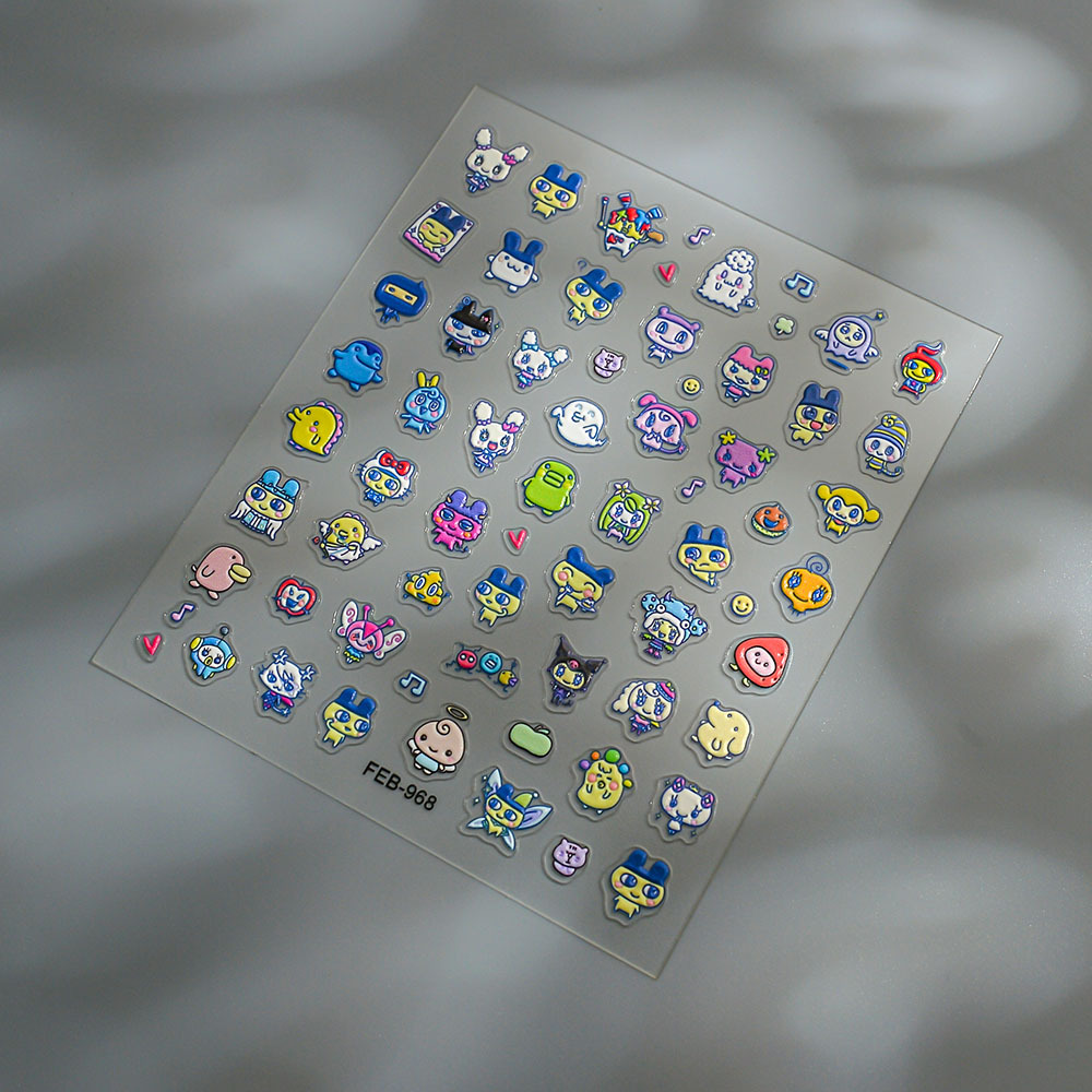 Novos Adesivos de Unha Tamagot - Bandai Model Tamagotchi avaliação e preço