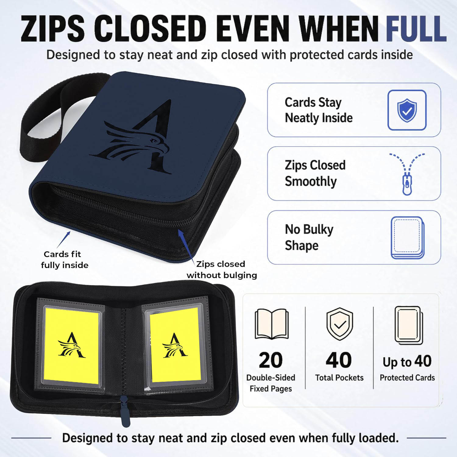 Binder Top Loader, 1 Bolso par - Trading Card Binder avaliação e preço