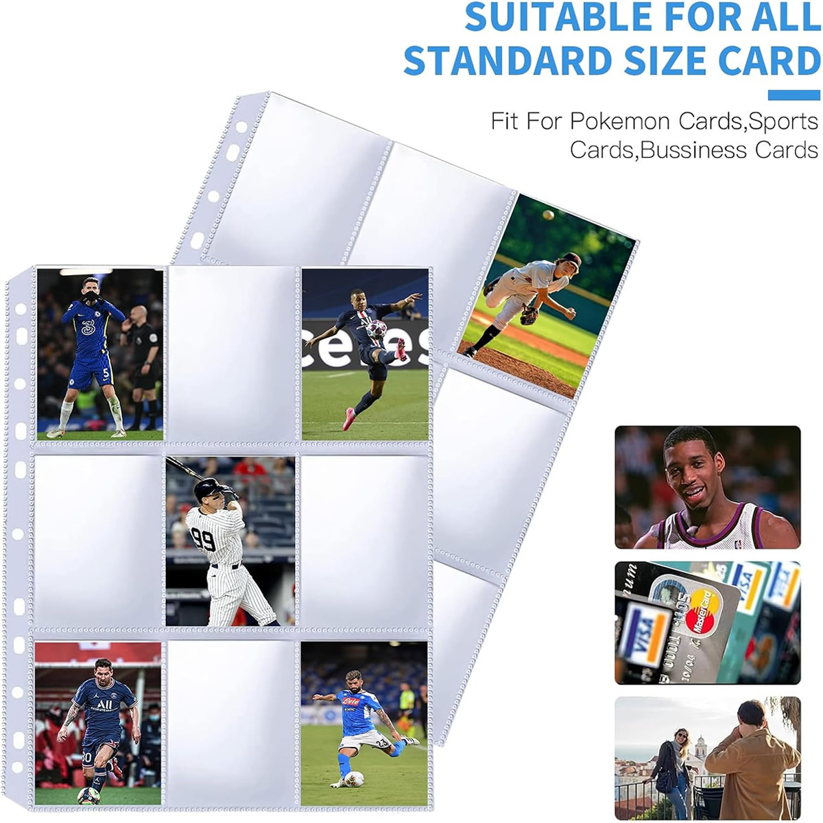 Pacote com 50 Protetores de Ca - Trading Card Binder avaliação e preço