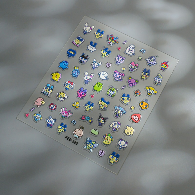Novos Adesivos de Unha 3D em R - Bandai Model Tamagotchi avaliação e preço