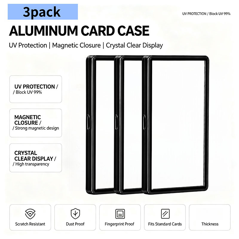 3 unidades de estojo magnético - Graded Card Display avaliação e preço