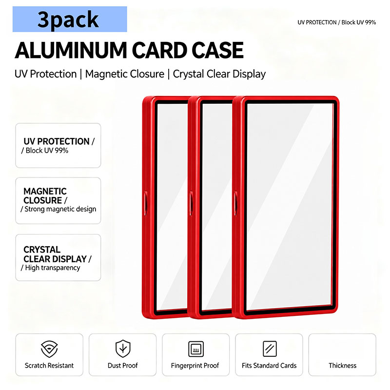 3 unidades de estojo magnético - Graded Card Display avaliação e preço
