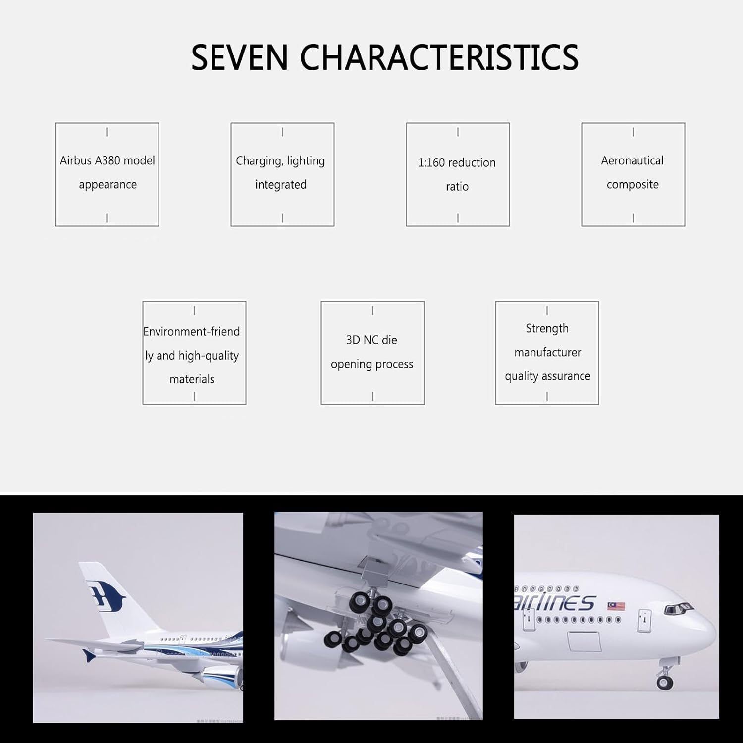 Escala 1:160 Malaysia Airlines - Model Airplane Plastic avaliação e preço